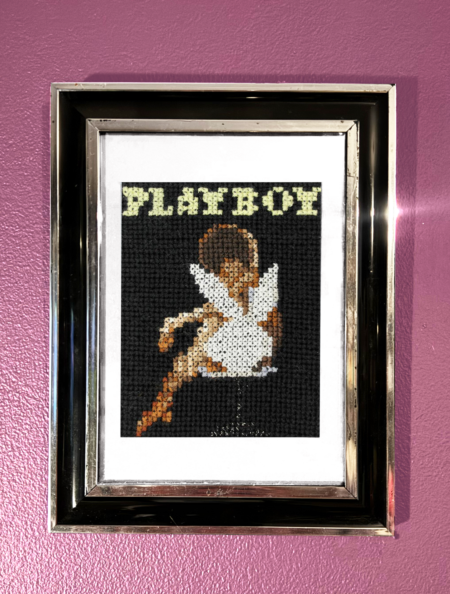 October 1971 - Darine Stern, Playboy Magazine - A5 Print Cross Stitch Embroidery
