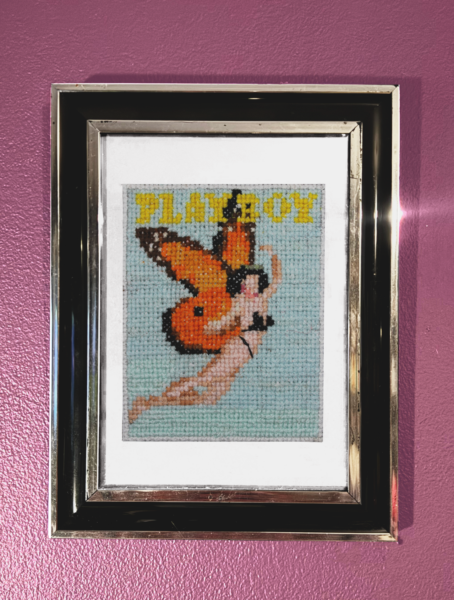 August 1976 - Playboy Magazine - A5 Print Cross Stitch Embroidery