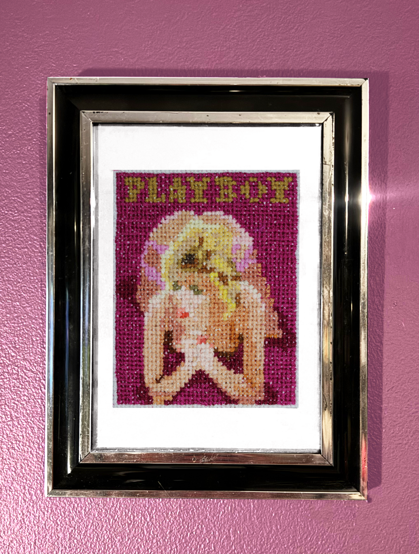 October 1984 - Lesa Ann Pedriana - Playboy Magazine - A5 Print Cross Stitch Embroidery