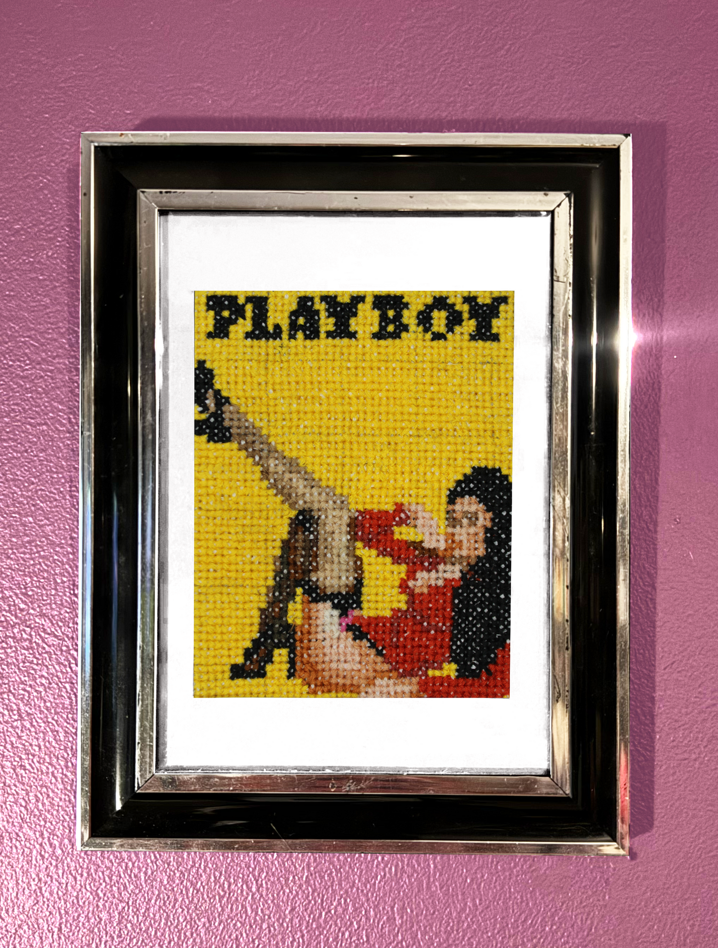 March 1974 - Debbie Shelton - Playboy Magazine - A5 Print Cross Stitch Embroidery