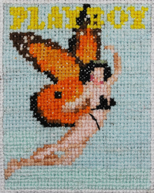 August 1976 - Playboy Magazine - A5 Print Cross Stitch Embroidery