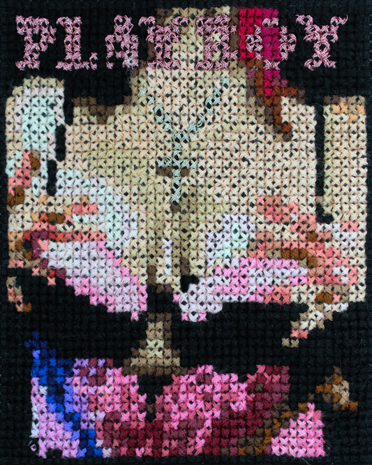 Jessica Nicole Smith - Self Portrait - A5 Print Cross Stitch Embroidery