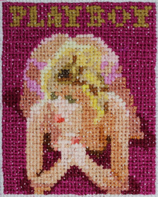 October 1984 - Lesa Ann Pedriana - Playboy Magazine - A5 Print Cross Stitch Embroidery