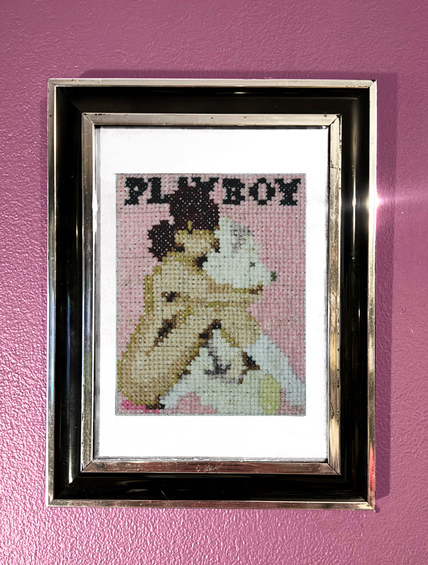 October 2008 - Lily Cole - French Playboy Magazine - A5 Print Cross Stitch Embroidery