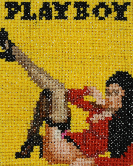 March 1974 - Debbie Shelton - Playboy Magazine - A5 Print Cross Stitch Embroidery