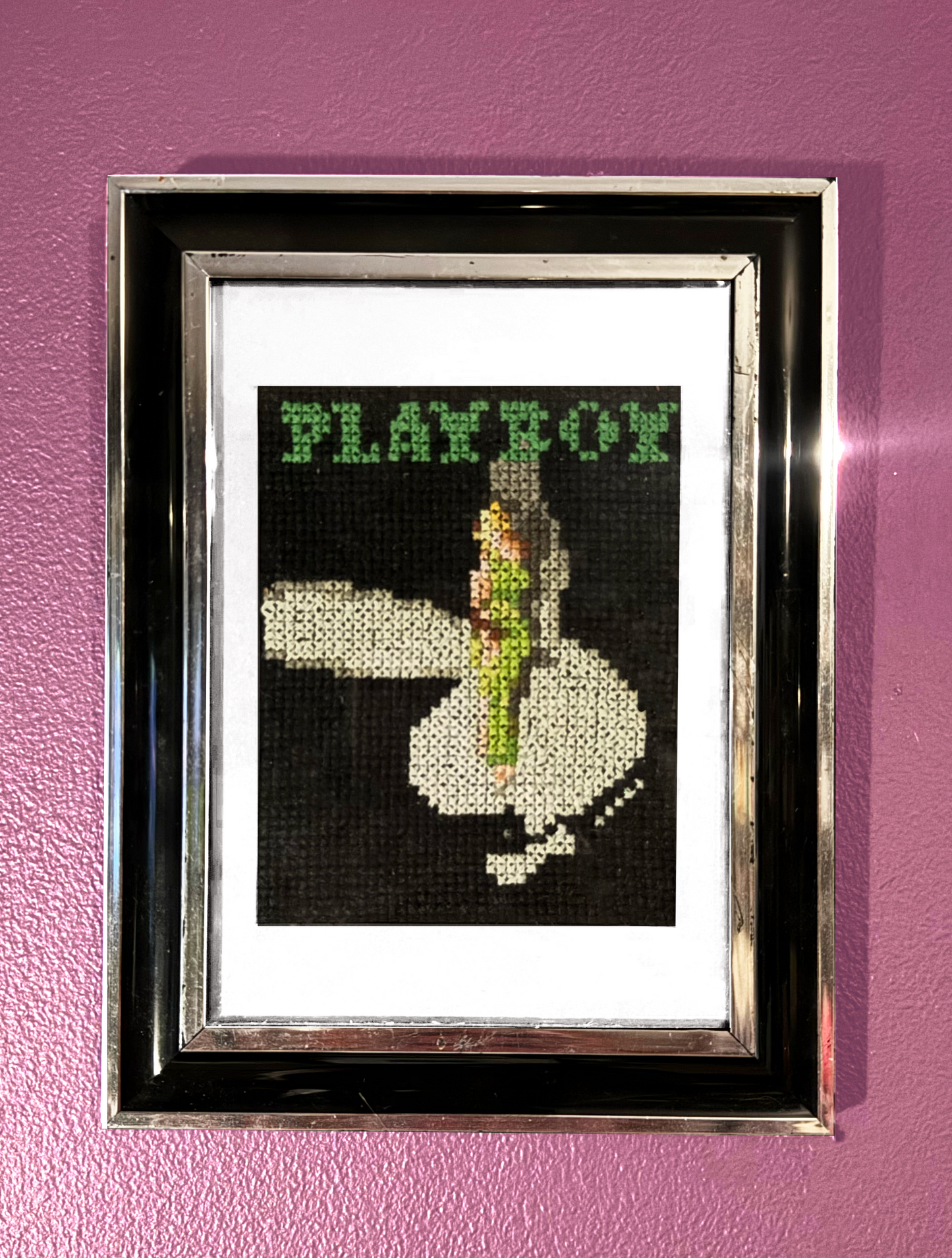 May 1966 Dolly Read, Playboy Magazine - A5 Print of Cross Stitch Embroidery
