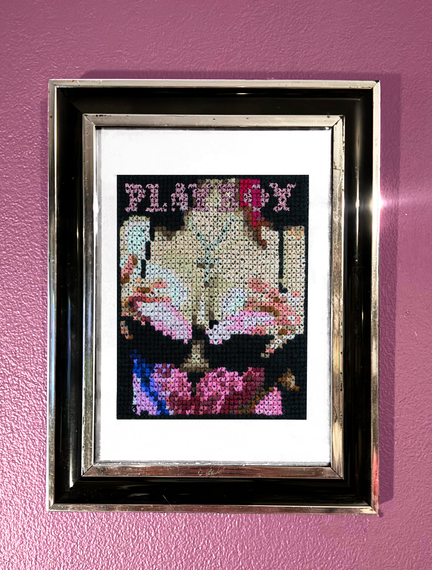 Jessica Nicole Smith - Self Portrait - A5 Print Cross Stitch Embroidery