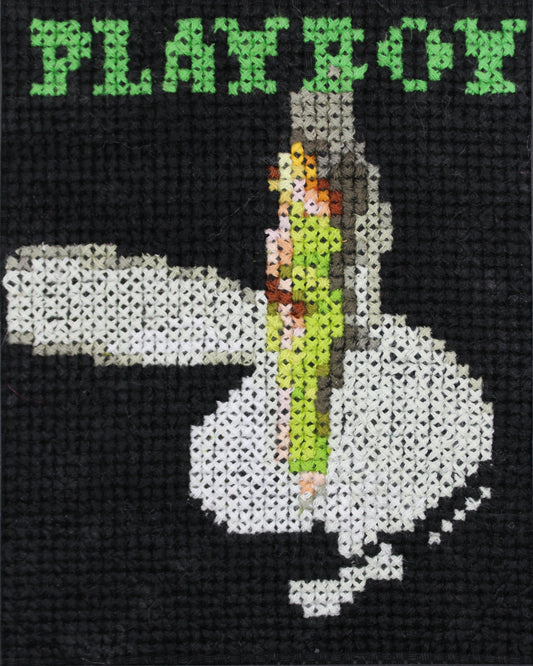 May 1966 Dolly Read, Playboy Magazine - A5 Print of Cross Stitch Embroidery